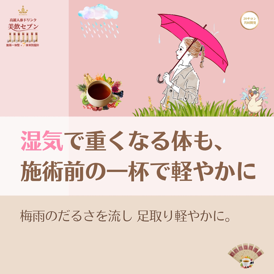水浸しの細胞に、手技は浸透しない。施術前の1杯で『水の巡り』を調律し、技術の真価を100%響かせる。